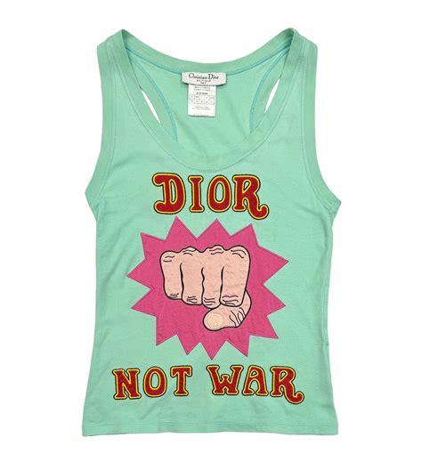 Dior “Not War” Logo Tank Too – Treasures of NYC.